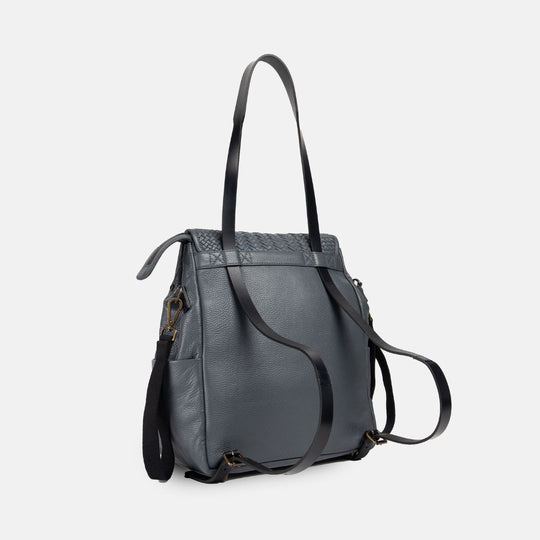 Donna Weaved Leather Diaper Bag