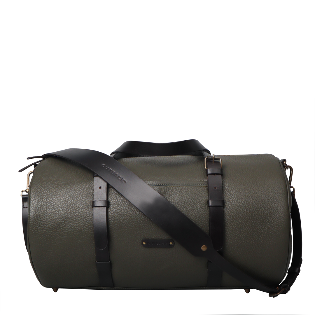 Mens leather gym duffle bag sales