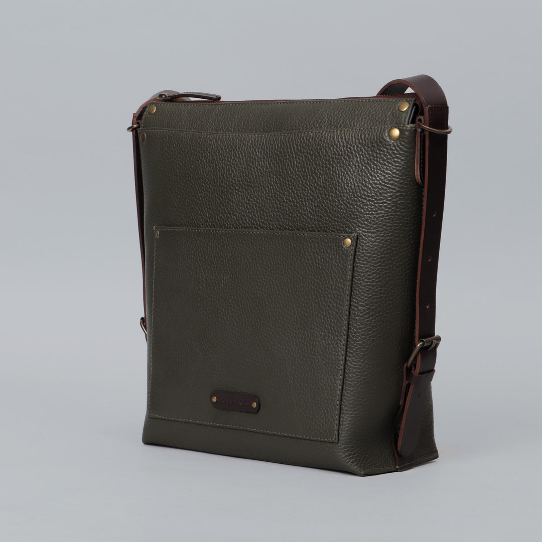 Jersey Leather Crossbody Bag