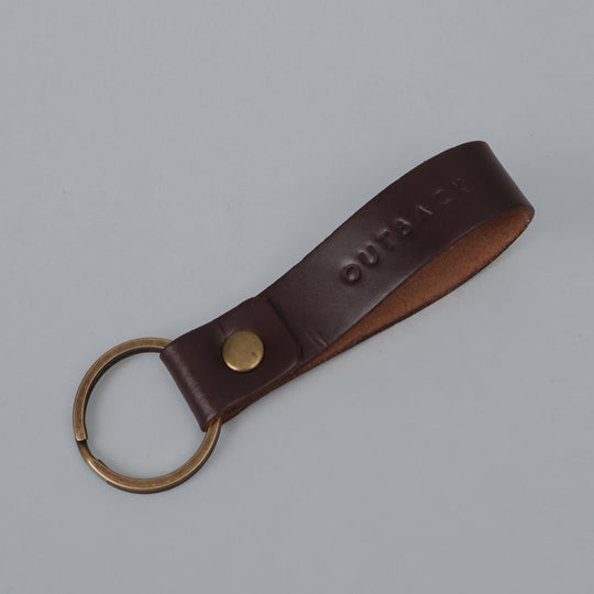 Brown loop key holder