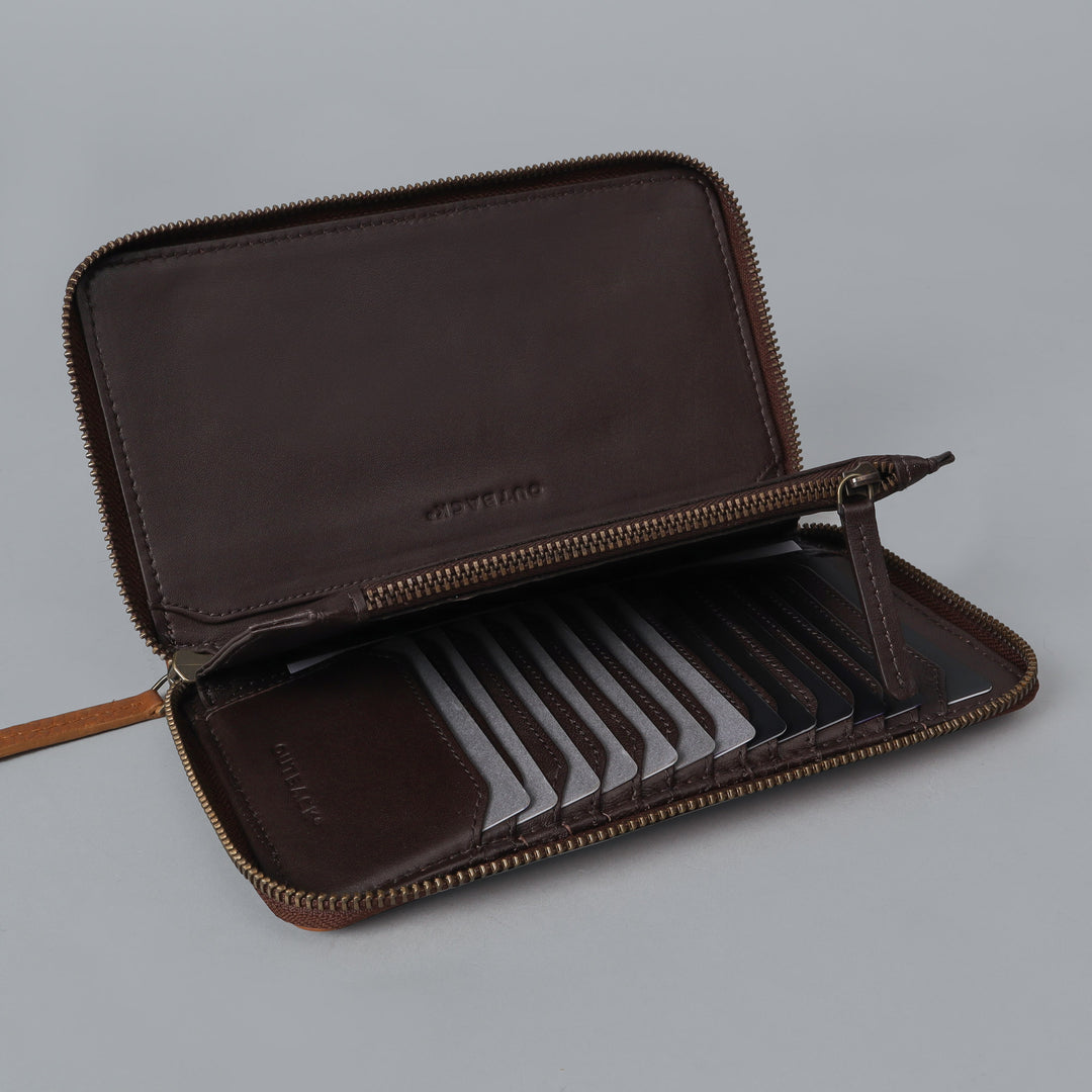 Multiple cards leather wallet