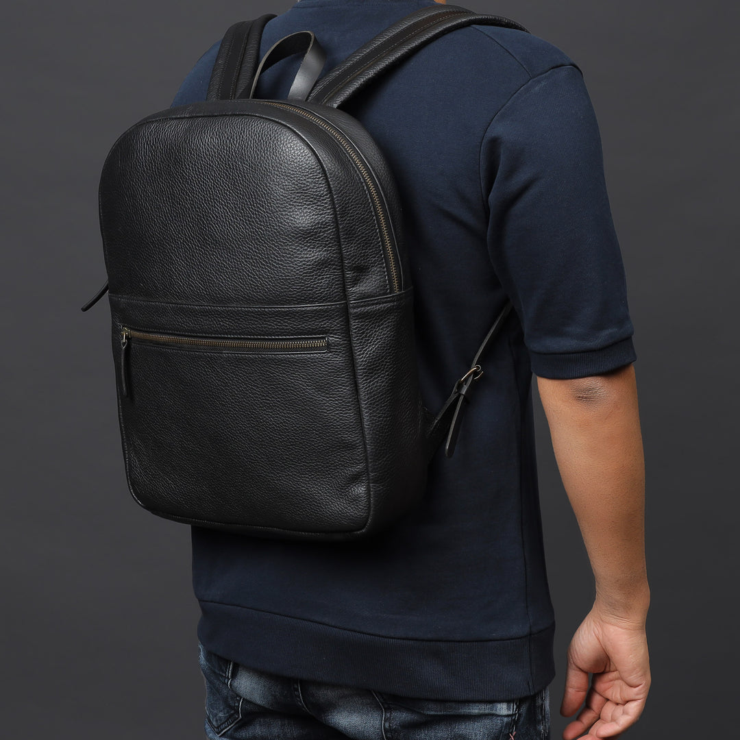 black laptop backpack