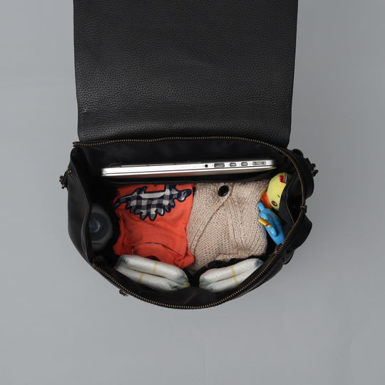 Donna Leather Diaper Bag