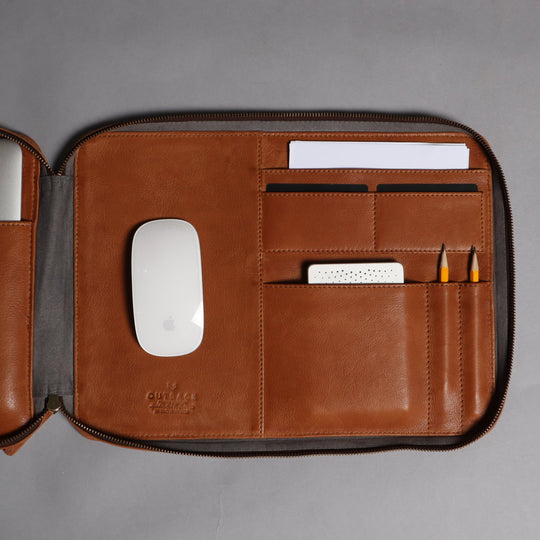 leather laptop sleeve personalised