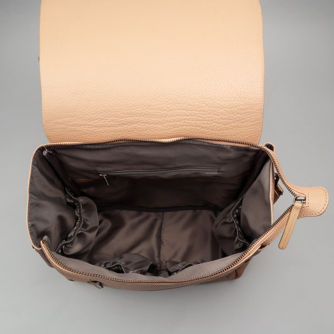 Donna Weaved Leather Diaper Bag