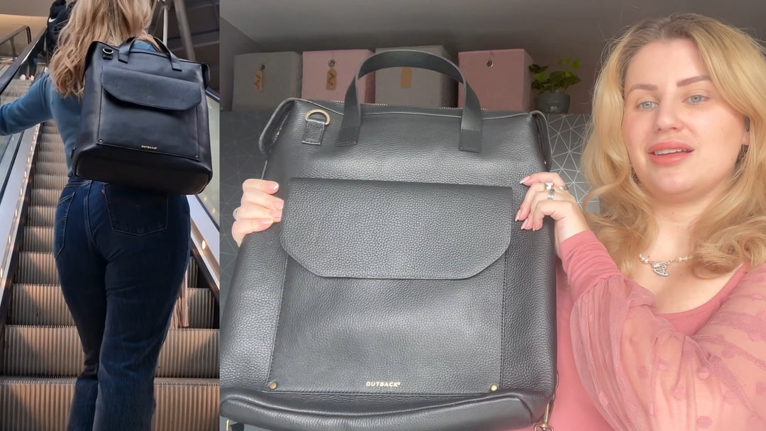Unboxing Austin Convertible Leather Bag by Ivyash ( UK Based Music Artist) || OUTBACK ASIA BAG REVIEW