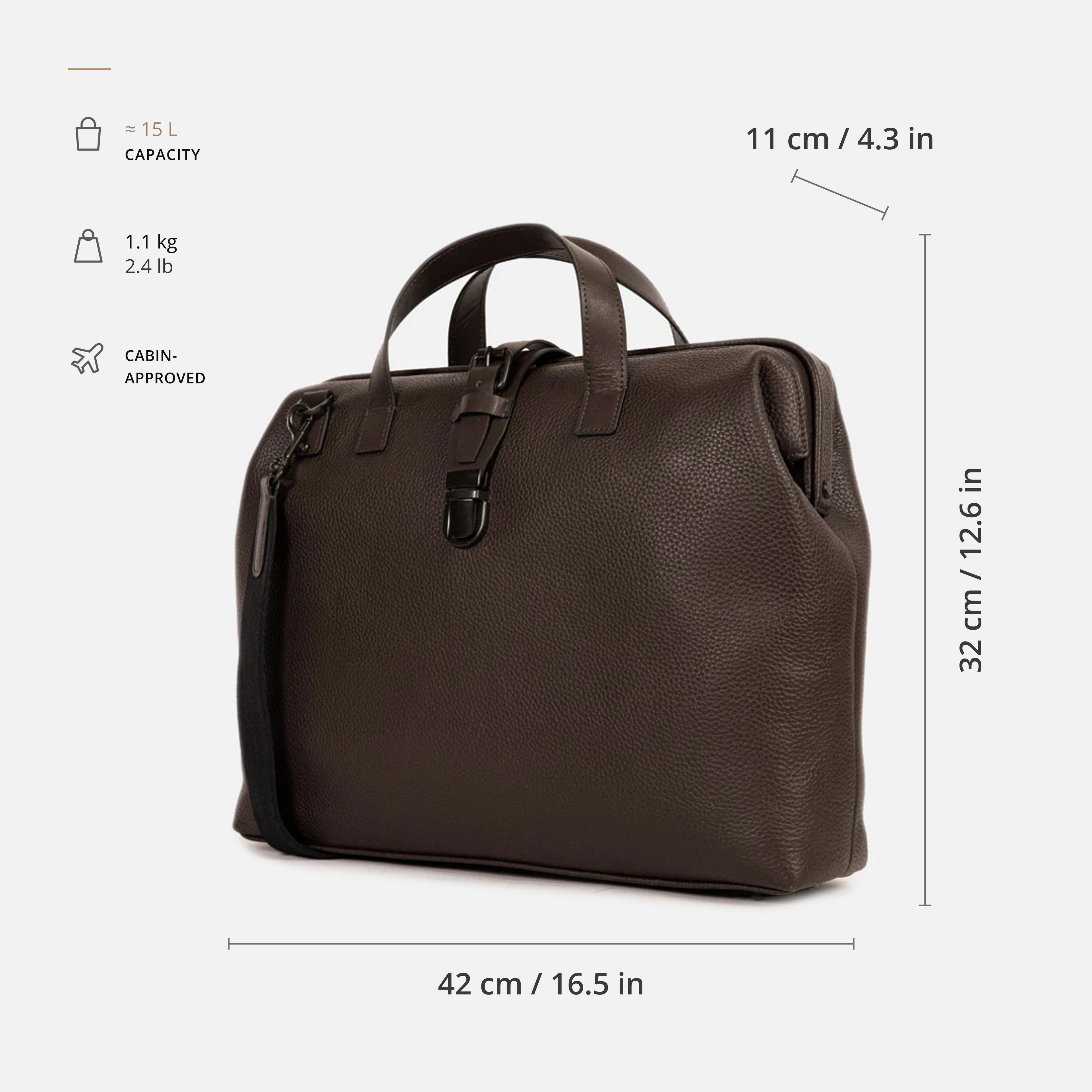 Athens Leather Briefcase