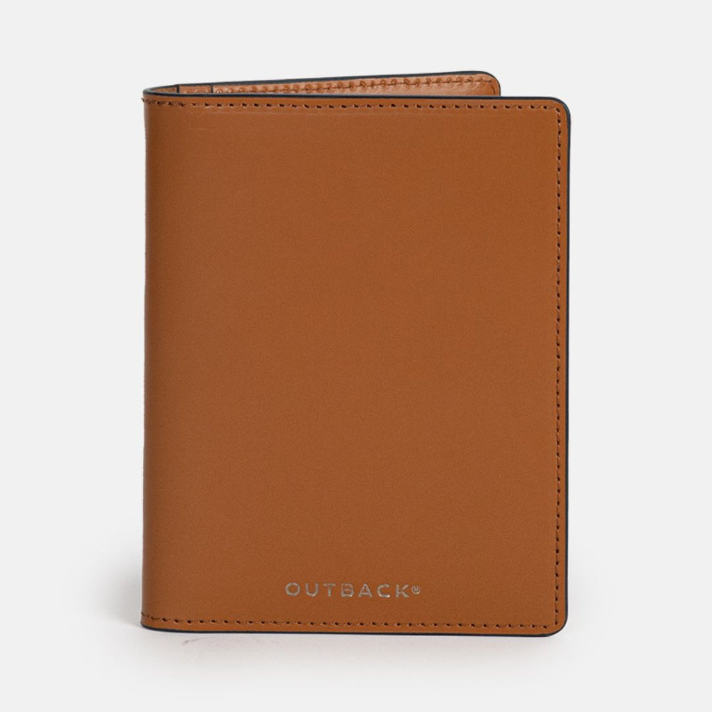 Heritage Passport Wallet in Tan, Vegetable Tanned Harness Leather