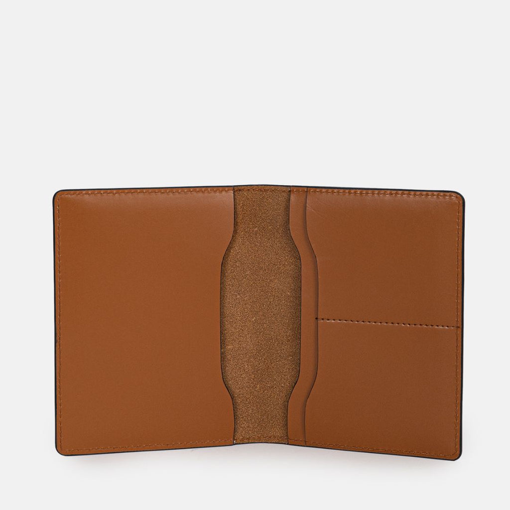 Heritage Passport Wallet in Tan, Vegetable Tanned Harness Leather — view 3