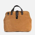 Athens Leather Briefcase in Suede, Full-Grain Leather