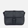 Luna Crossbody Bag in Black, Full-Grain Leather