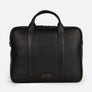 Miami Leather Briefcase in Black, Full-Grain Leather