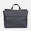 Muse Leather Briefcase in Navy, Full-Grain Leather