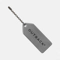 Outback Name Tag in Brushed Steel