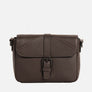Luna Crossbody Bag in Brown, Full-Grain Leather