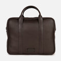 Miami Leather Briefcase in Brown, Full-Grain Leather