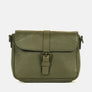 Luna Crossbody Bag in Olive, Full-Grain Leather