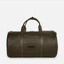 Miami Leather Gym Bag in Olive, Full-Grain Leather
