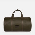 Miami Leather Gym Bag in Olive, Full-Grain Leather