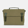 Soho Canvas Briefcase in Green, Heavy Duty Canvas