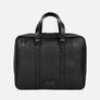 Creek Briefcase in Black, Full-Grain Leather