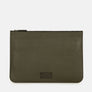 Form Leather Laptop Sleeve in Olive, Full-Grain Leather