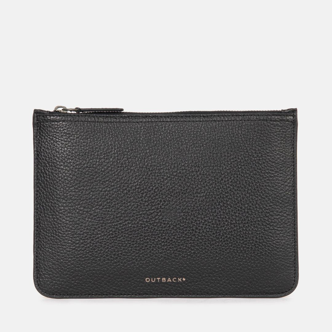 Form Leather Storage Case in Black, Full-Grain Leather