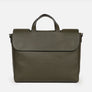 Muse Leather Briefcase in Olive, Full-Grain Leather