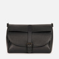 Clara Crossbody Bag in Black, Full-Grain Leather