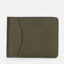 Classic Bi-Fold Leather Wallet in Olive, Full-Grain Leather