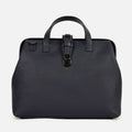 Athens Leather Briefcase in Navy, Full-Grain Leather
