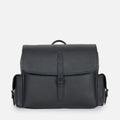 Pioneer Leather Bag in Black, Full-Grain Leather