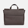 Muse Leather Briefcase in Brown, Full-Grain Leather