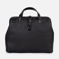 Athens Leather Briefcase in Black, Full-Grain Leather
