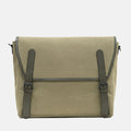 Metro Canvas Messenger Bag in Green, Heavy Duty Canvas