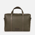 Executive Leather Briefcase in Olive, Full-Grain Leather