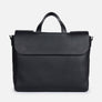 Muse Leather Briefcase in Black, Full-Grain Leather