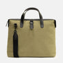 Essential Canvas Briefcase in Green, Heavy Duty Canvas