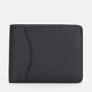 Classic Bi-Fold Leather Wallet in Black, Full-Grain Leather