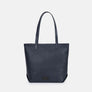 Dublin Leather Tote in Navy, Full-Grain Leather