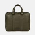 Creek Briefcase in Olive, Full-Grain Leather