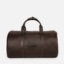 Miami Leather Gym Bag in Brown, Full-Grain Leather