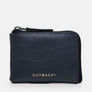 Coins Wallet in Navy, Full-Grain Leather