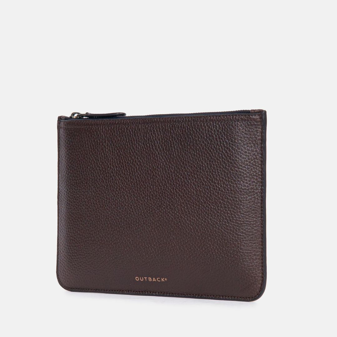 Form Leather Storage Case in Brown, Full-Grain Leather
