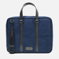 Creek Canvas Briefcase in Blue, Heavy Duty Canvas