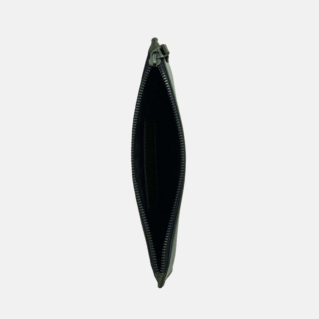 Form Leather Storage Case in Olive, Full-Grain Leather