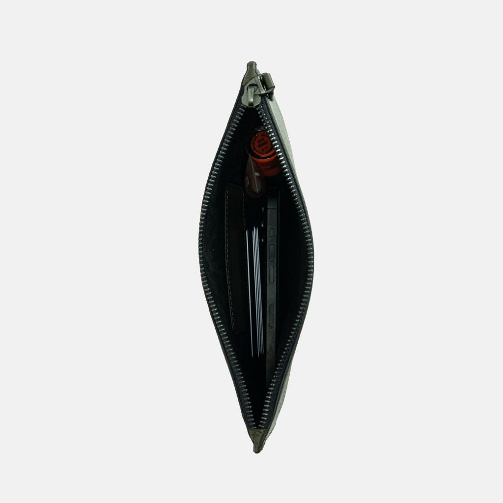 Form Leather Storage Case in Olive, Full-Grain Leather