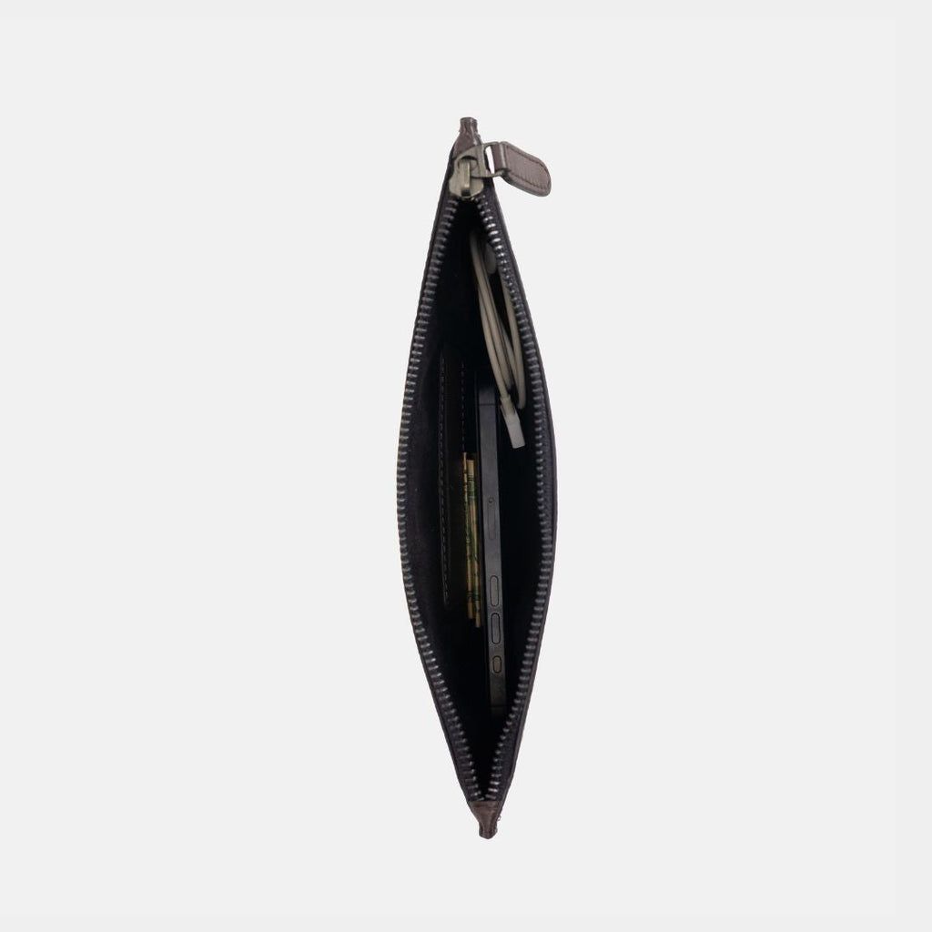 Form Leather Storage Case in Brown, Full-Grain Leather