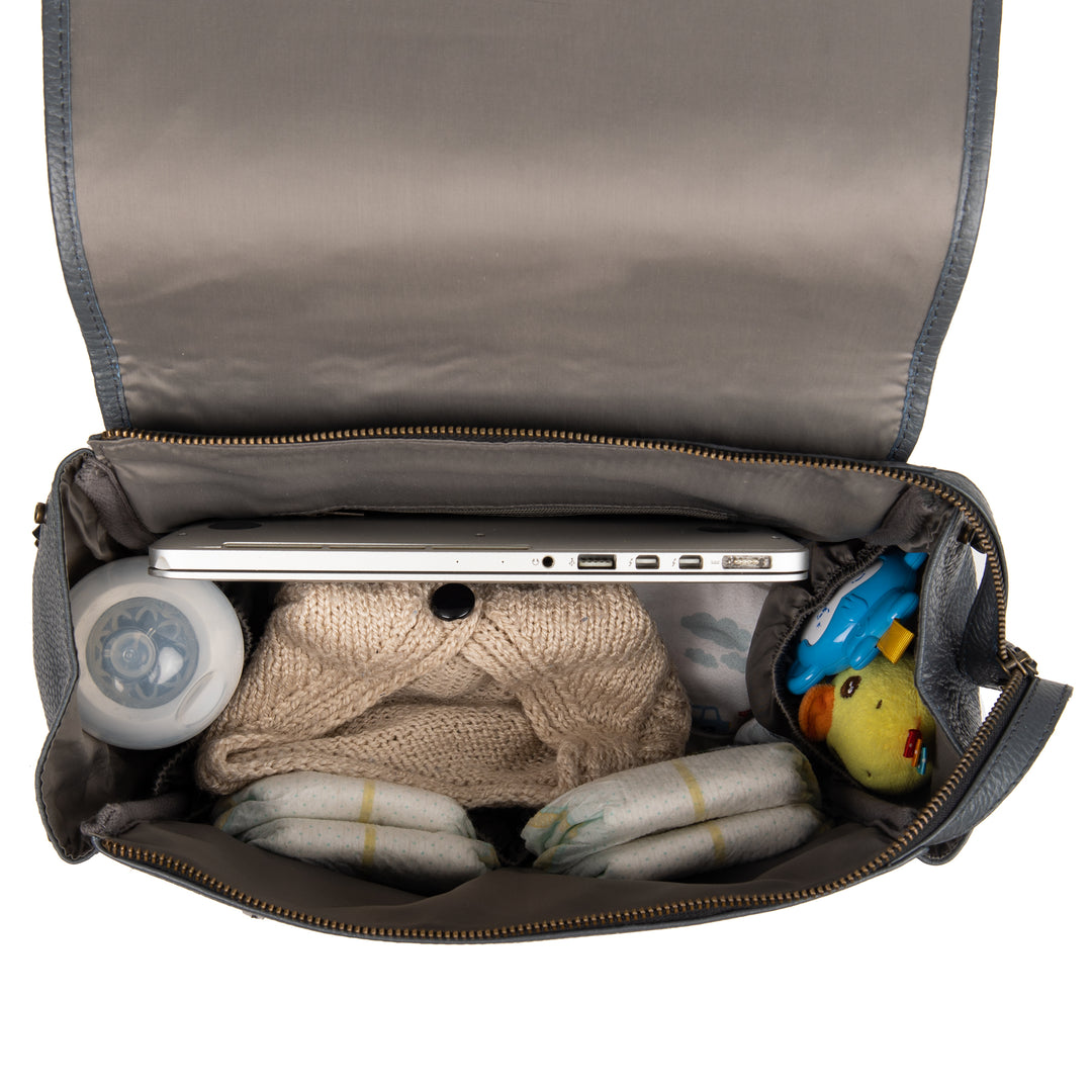 Donna Weaved Leather Diaper Bag