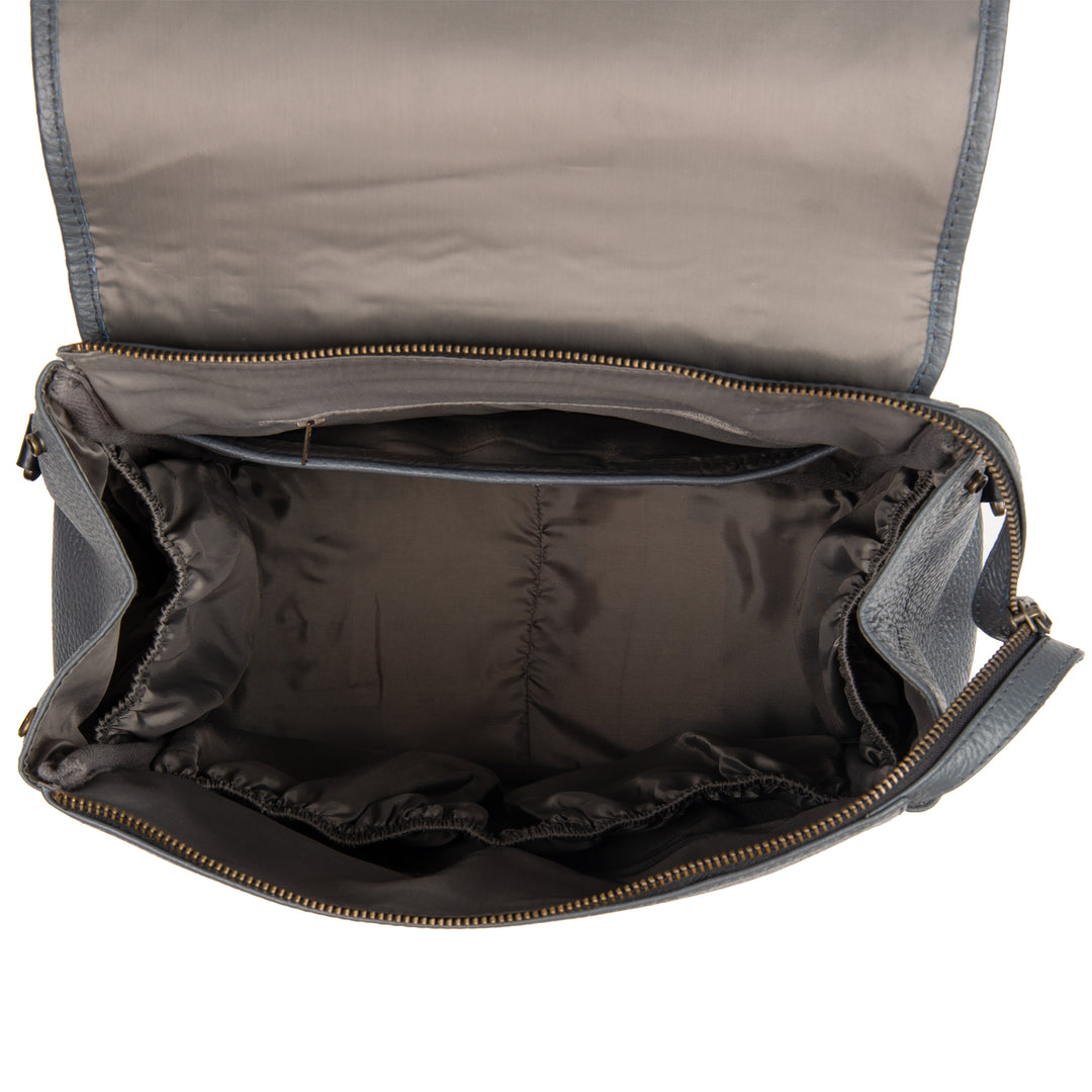 Donna Weaved Leather Diaper Bag